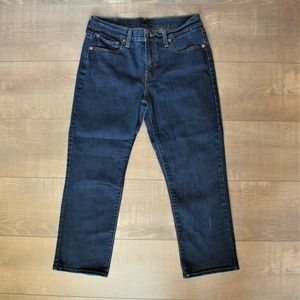 Levi Strauss Dark Wash Straight Leg Crop Jean